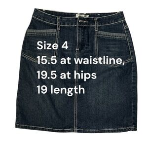 Classic NWOT Denim Skirt with light denim pocket accents from Dressbarn